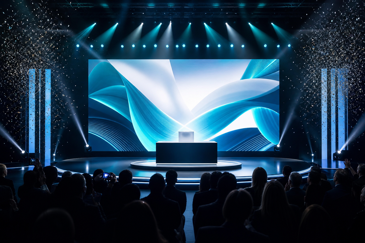 Premium product launch event stage